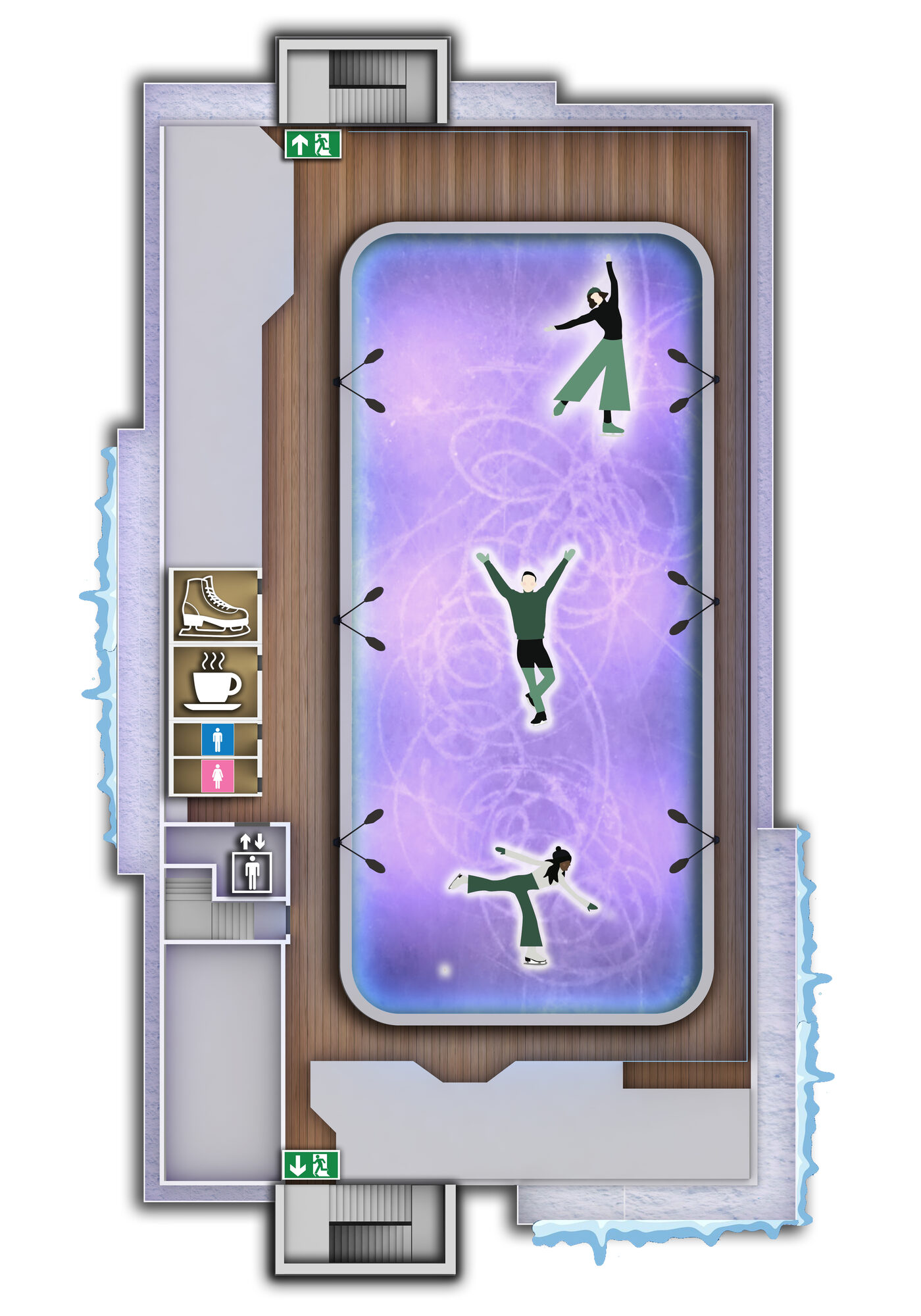 Plan Terasa Patinoar AquaVentura